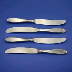 WMF Cromargan Germany Stainless Silverware SHADOWPOINT 9" Dinner Knife Set 4